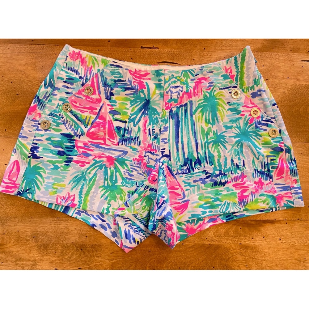 Size 4 Marina Knit Shorts Salt in the Air VGUC